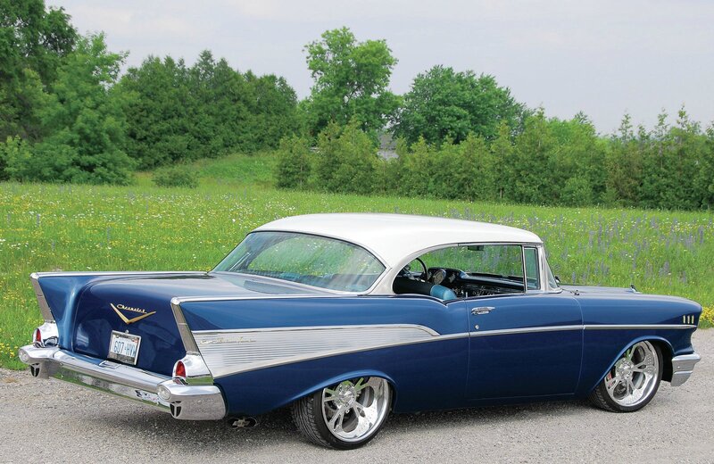 Blue Classic Car — Serene, Summer