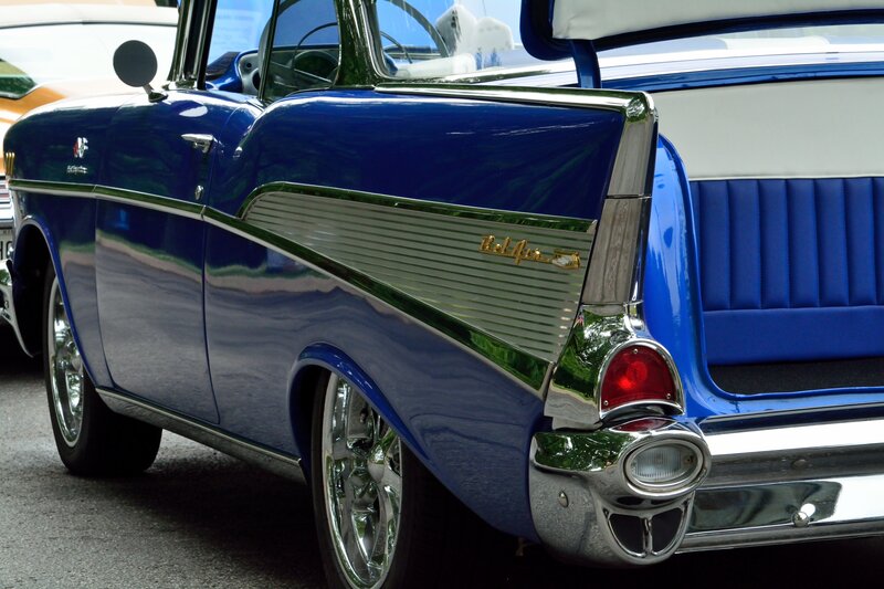 Blue Classic Car — Showcase, Photograph