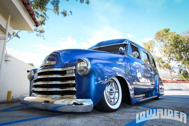 Blue Classic Chevrolet Station Wagon — Bright