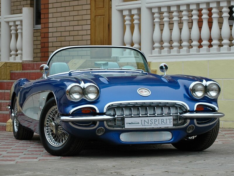 Blue Classic Convertible — Calm, Afternoon