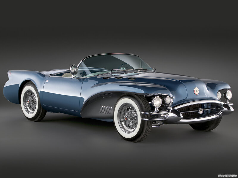 Blue Classic Convertible Car — Dramatic