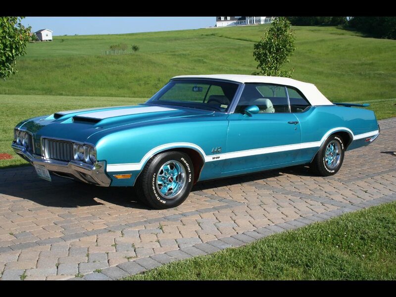 Blue Classic Convertible Car — Serene