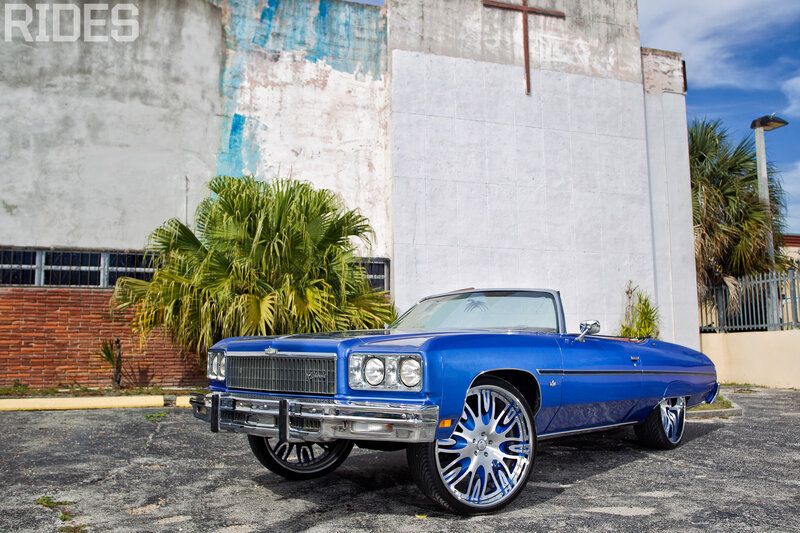 Blue Classic Convertible — Dramatic, Afternoon, Photograph