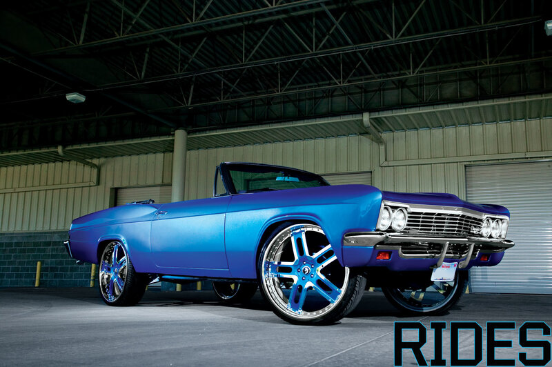 Blue Classic Convertible — Dramatic