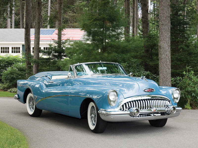 Blue Classic Convertible — Serene, Afternoon