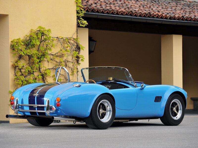 Blue classic convertible sports car