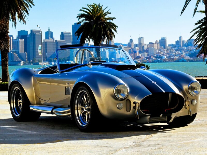 Blue Classic Convertible — Sunny