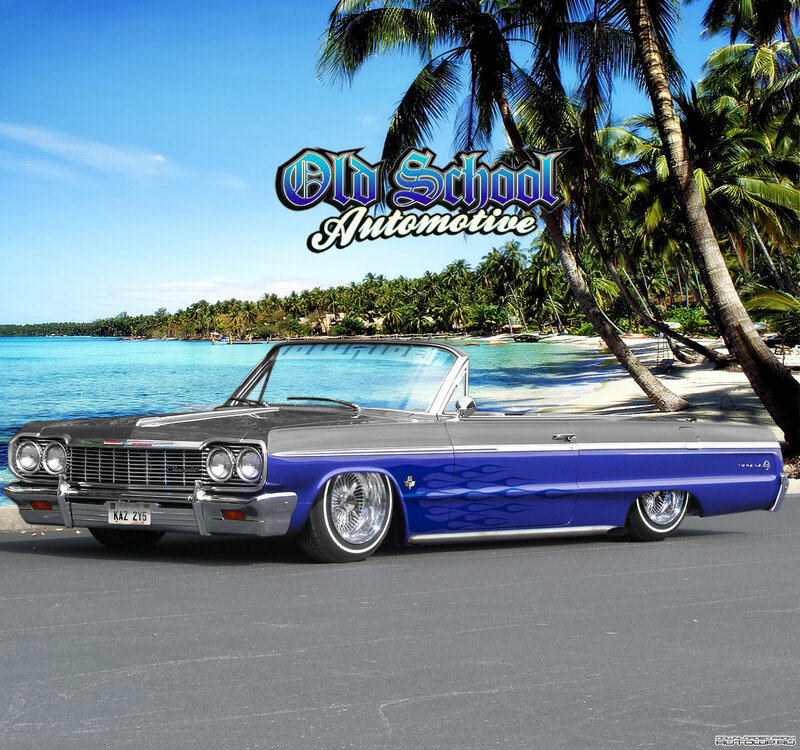 Blue Classic Convertible — Tropical