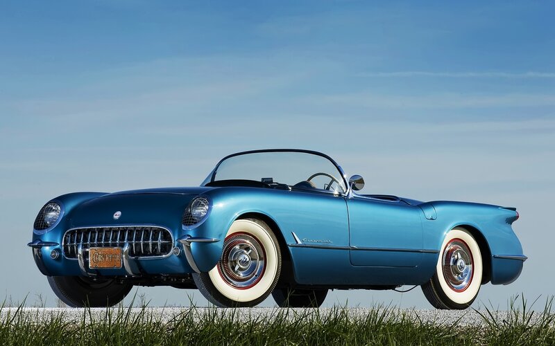Blue Classic Corvette