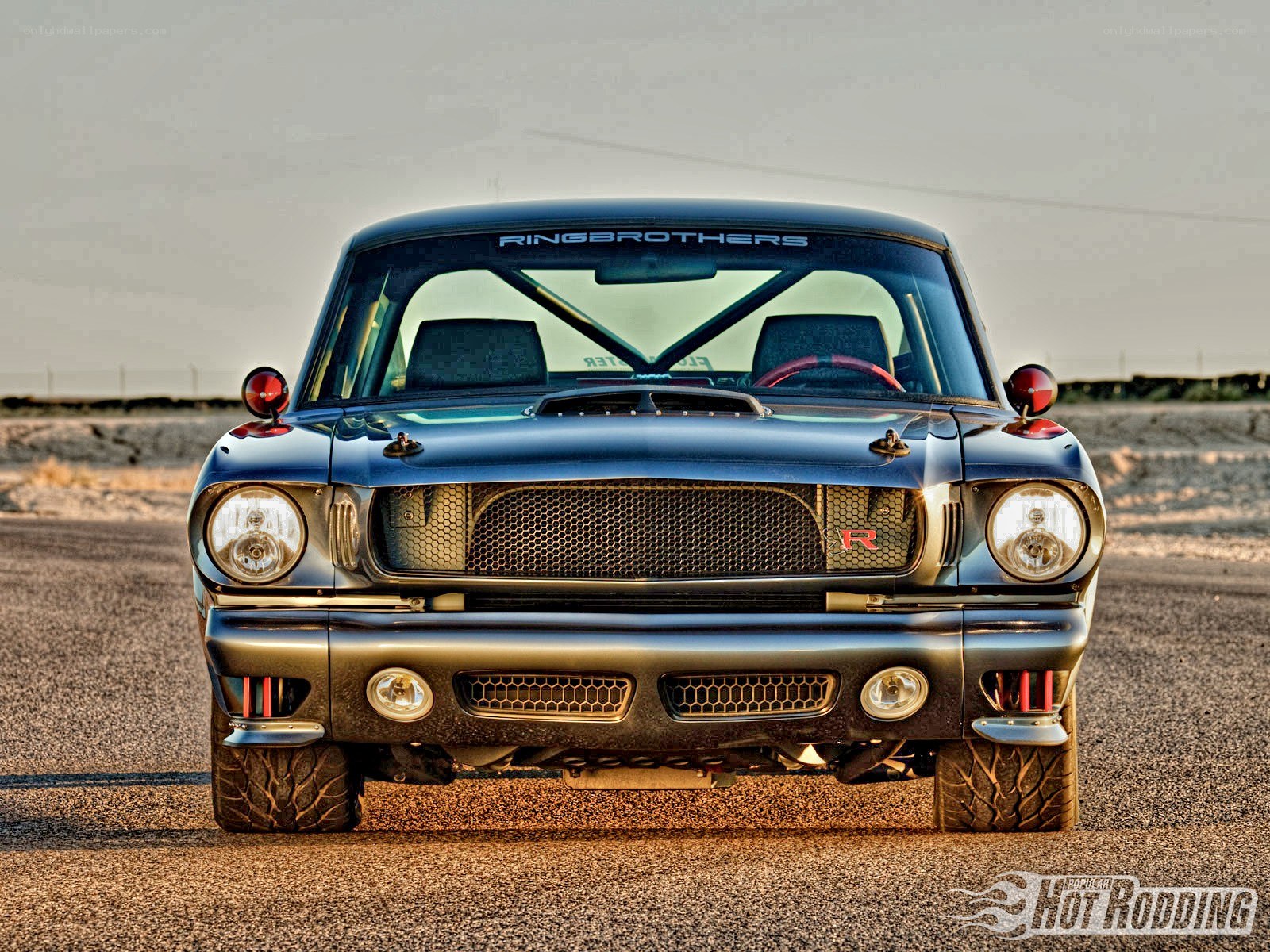 blue classic muscle car