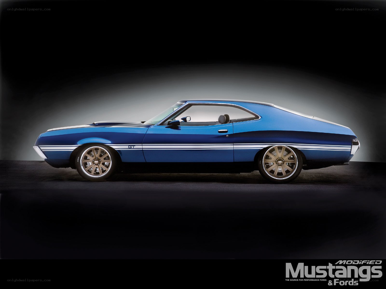 blue classic muscle car