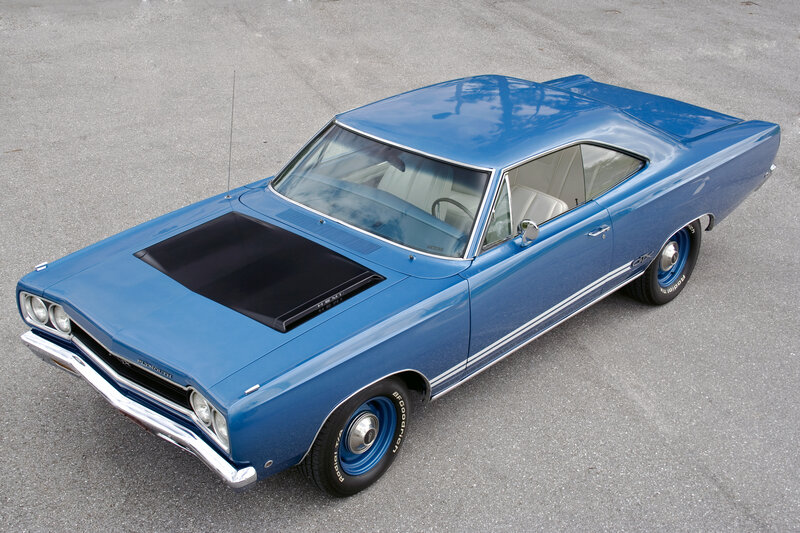 Blue Classic Muscle Car — Calm, Photograph