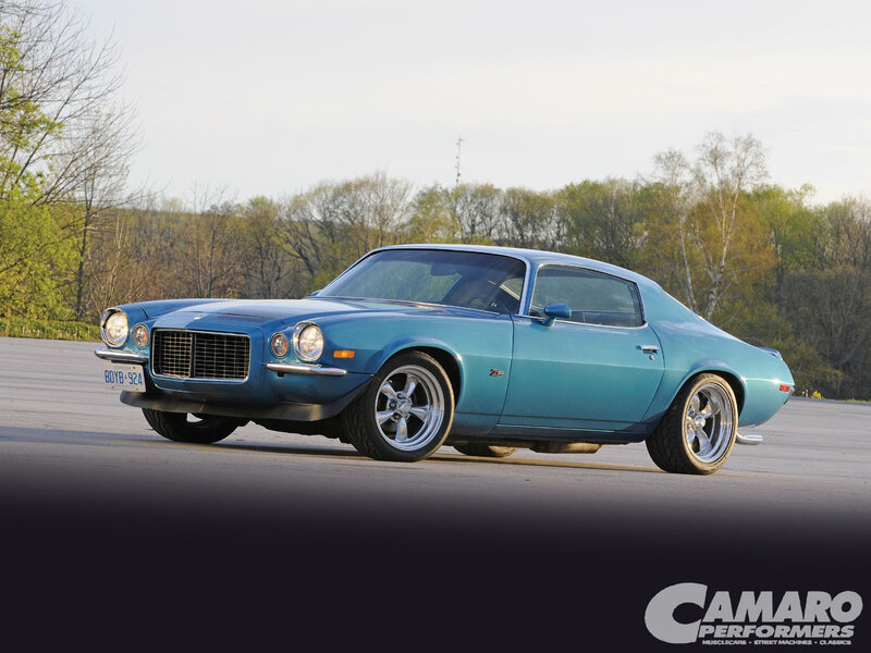 Blue Classic Muscle Car — Calm, Spring