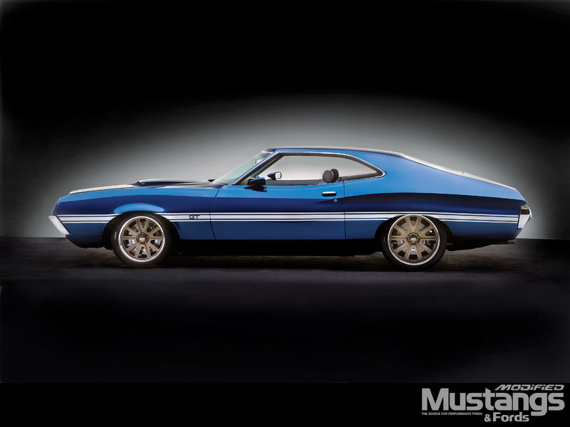 Blue Classic Muscle Car — Dramatic, Photograph