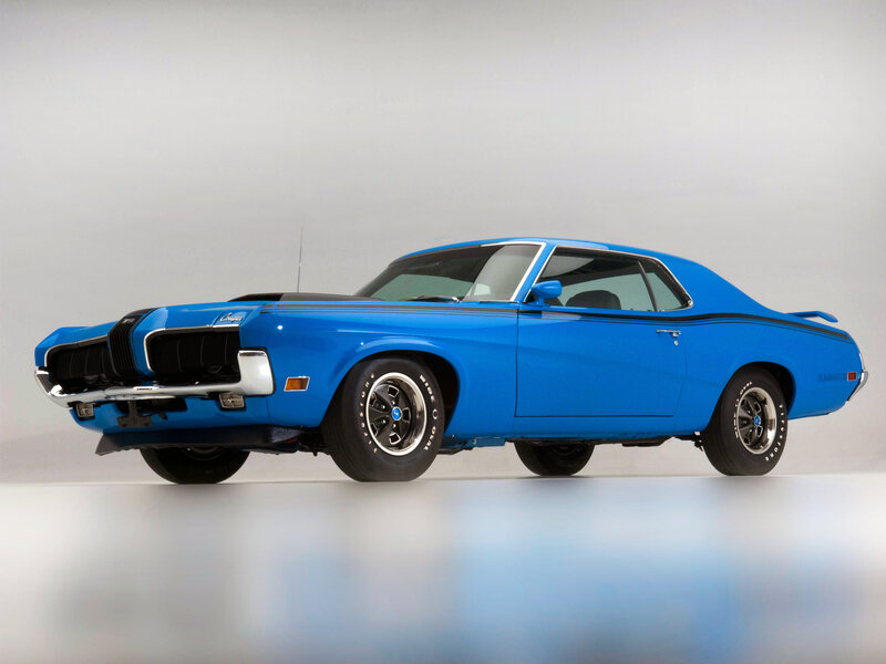 Blue Classic Muscle Car — Neutral, Photograph