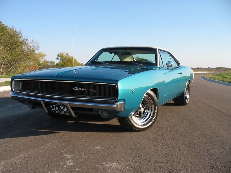 Blue Classic Muscle Car — Teal, Calm