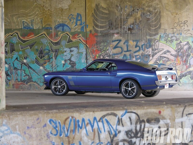 Blue Classic Muscle Car — Urban