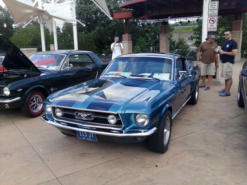 Blue Classic Mustang — Outdoor
