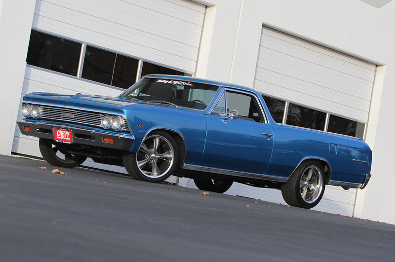 Blue Classic Pickup Truck — Dramatic, Afternoon