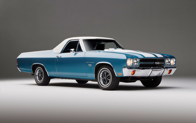 Blue Classic Pickup Truck — Dramatic, Photograph