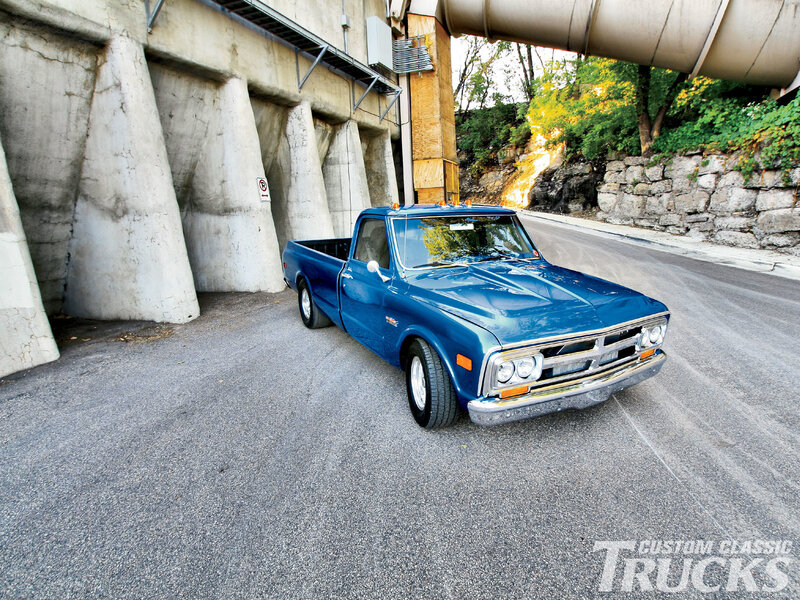 Blue Classic Pickup Truck — Dramatic