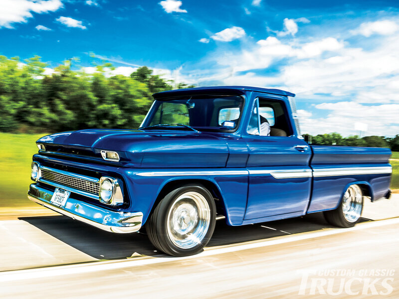 Blue Classic Pickup Truck — Dynamic