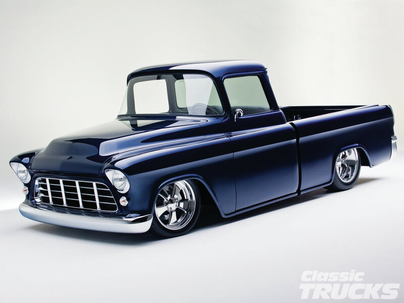 Blue Classic Pickup Truck — Neutral