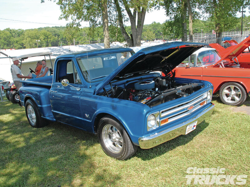 Blue Classic Pickup Truck — Outdoor, Summer