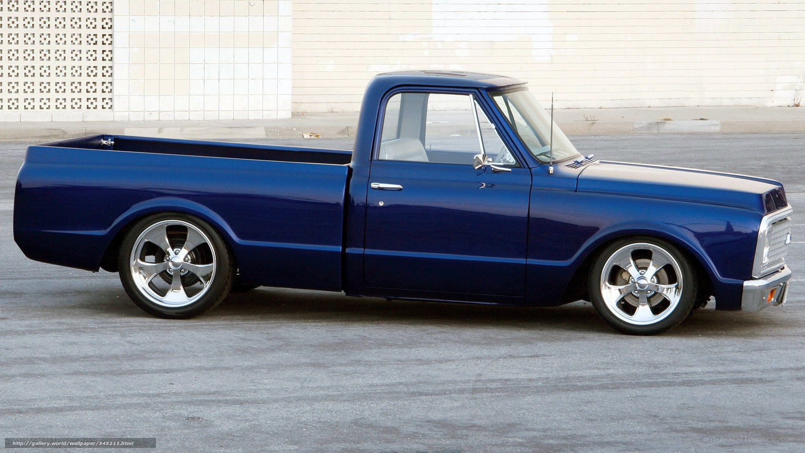 blue classic pickup truck