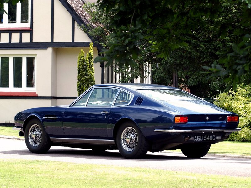 Blue classic sports car