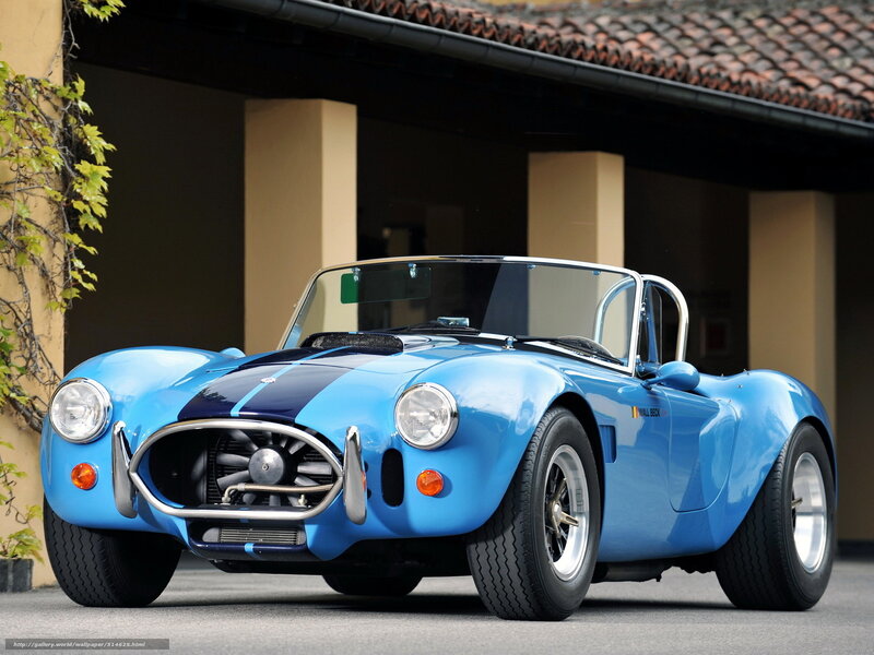 Blue classic sports car
