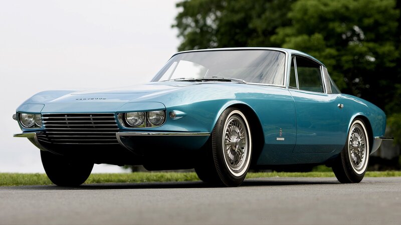 blue classic sports car