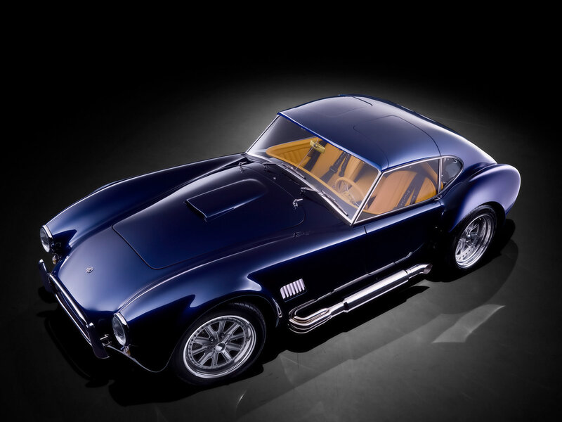 blue classic sports car