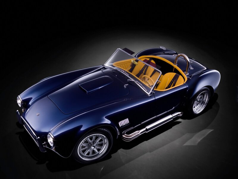 blue classic sports car