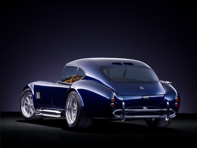 Blue classic sports car