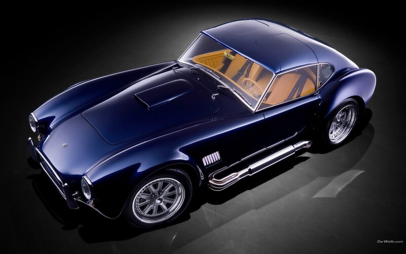 blue classic sports car