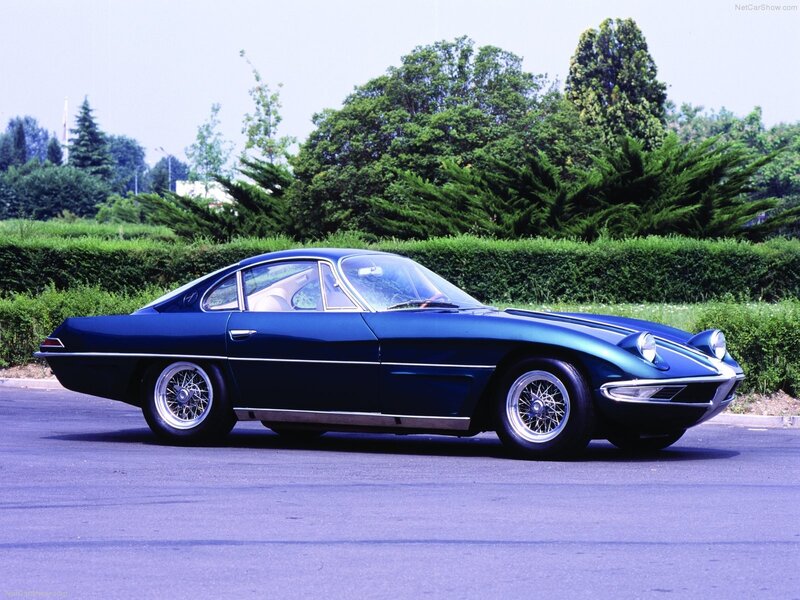 Blue classic sports car