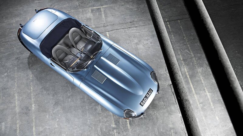 blue classic sports car