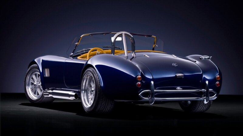 blue classic sports car
