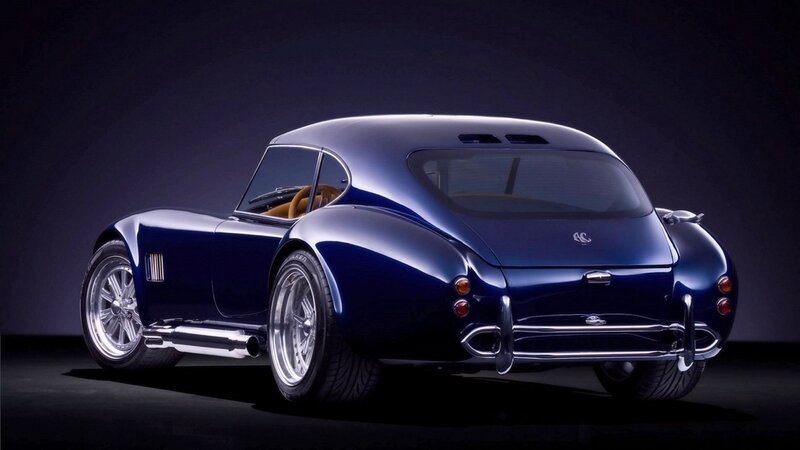 blue classic sports car