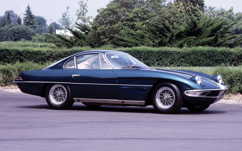 blue classic sports car