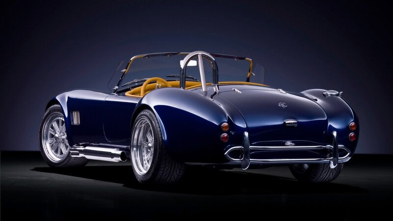 blue classic sports car