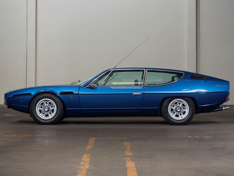 Blue classic sports car