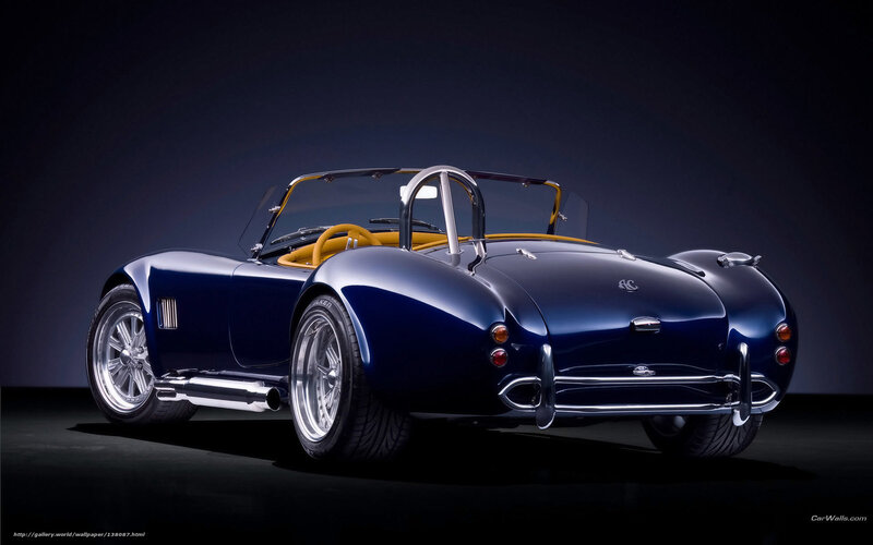blue classic sports car