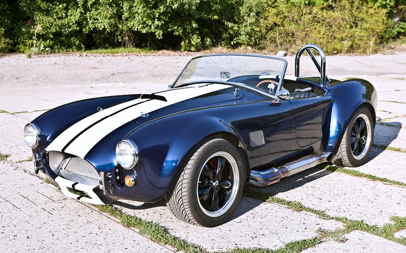 Blue Classic Sports Car — Calm, Afternoon, Photograph