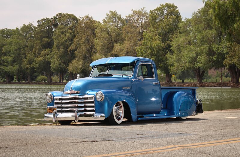 Blue Classic Truck — Serene
