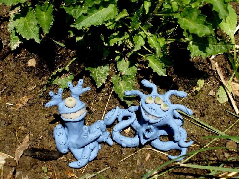 Blue Clay Monsters