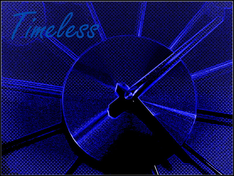 Blue Clock Face