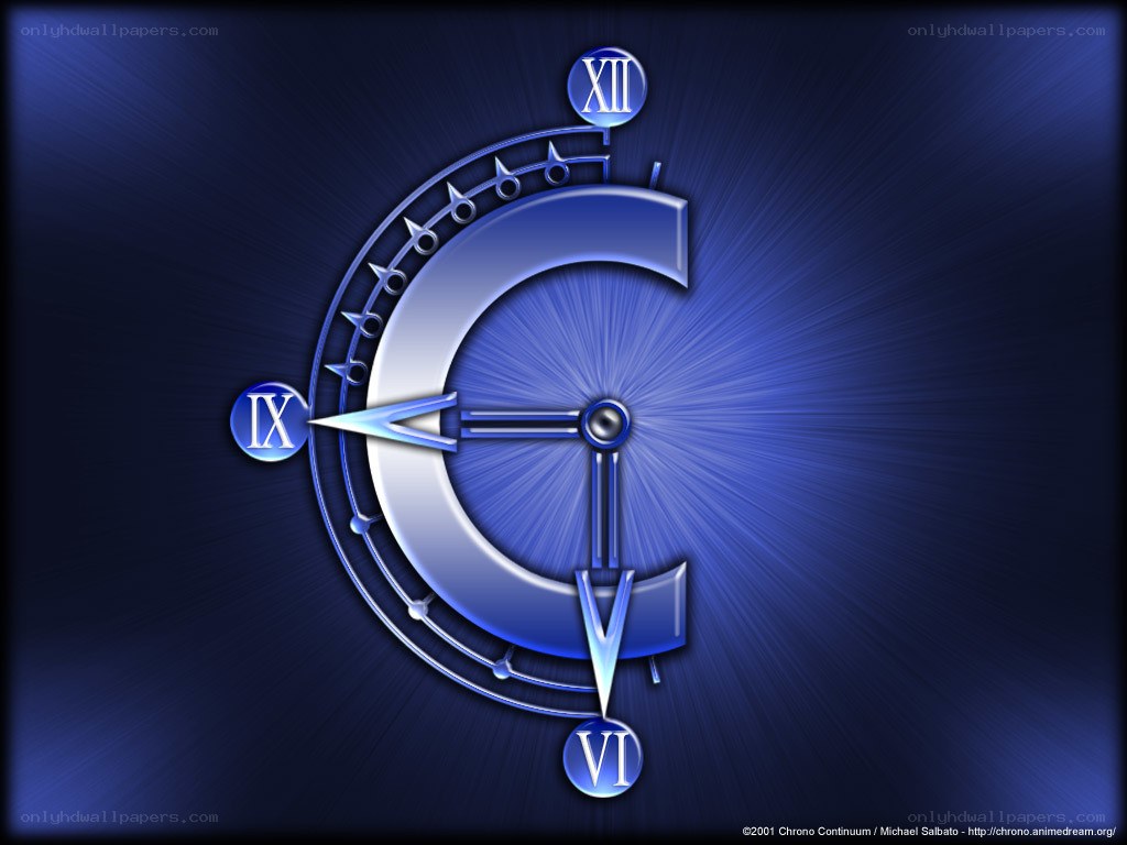 Blue clock with Roman numerals