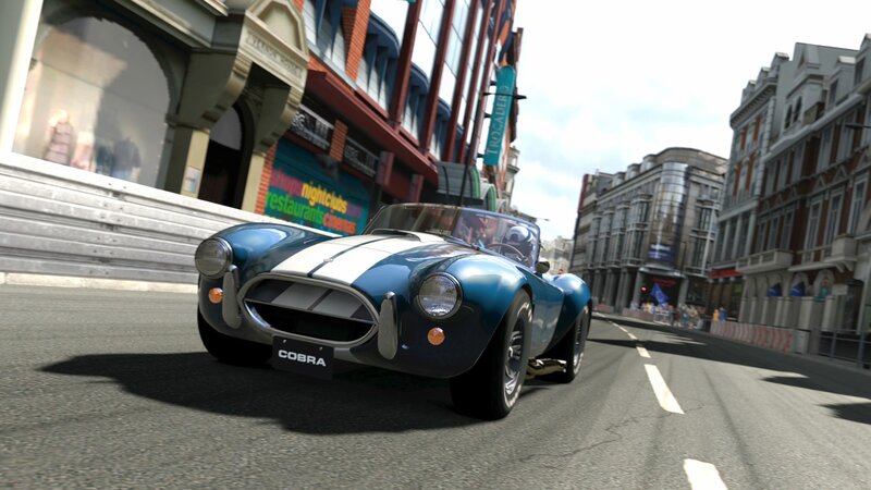 blue cobra sports car